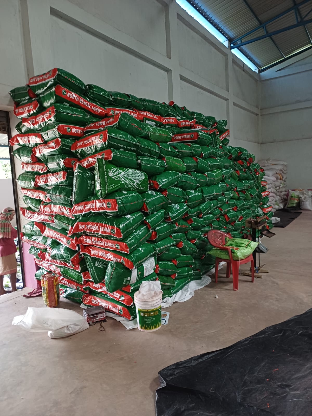 North Bengal Agro Warehouse Bags Stack
